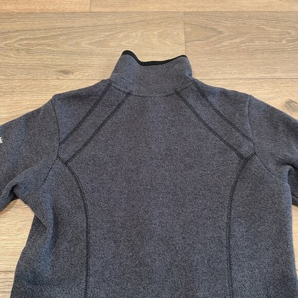 COLUMBIA Dark Heathered Gray Titanium Fleece Full Zip-Up Jacket‎ Size Medium - Picture 5 of 11